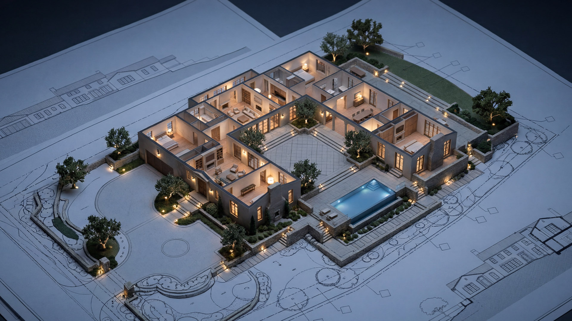 Blueprint + model control frame